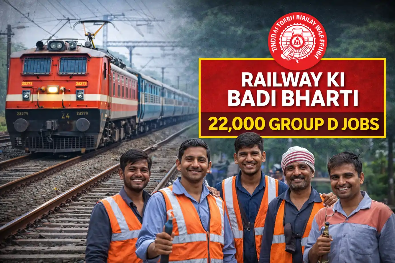 Railway ki Badi Bharti: 22,000 Group D Jobs ka Mauka!